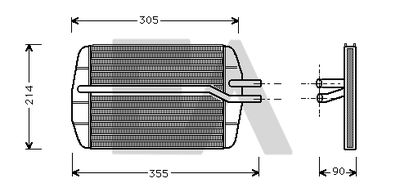 Теплообменник, отопление салона EACLIMA 45C22013 для FORD STREET