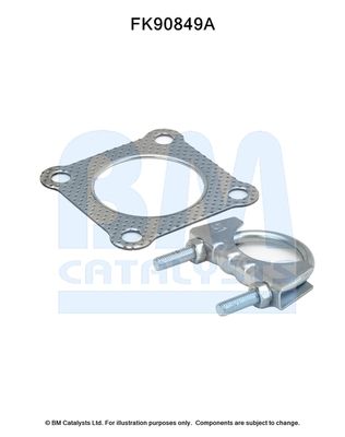 Монтажный комплект, катализатор BM CATALYSTS FK90849 для VW LUPO