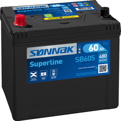 Стартерная аккумуляторная батарея SONNAK SB605 для SUBARU MV