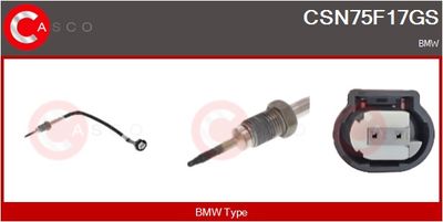SENZOR TEMPERATURA GAZE EVACUARE CASCO CSN75F17GS