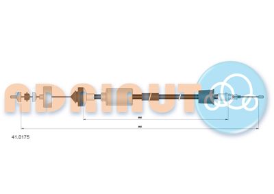 Vajer, koppling ADRIAUTO 41.0175