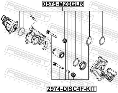 Repair Kit, brake caliper 0575-MZ6GLR