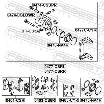 ETRIER FRANA FEBEST 0477CSRL 1
