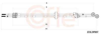 Cable Pull, manual transmission 2CB.OP009