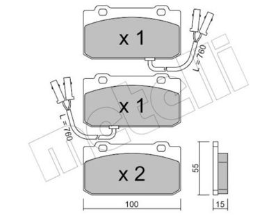 BREMSBELAGSATZ SCHEIBENBREMSE