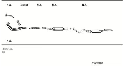 SISTEM DE ESAPAMENT WALKER VW40152