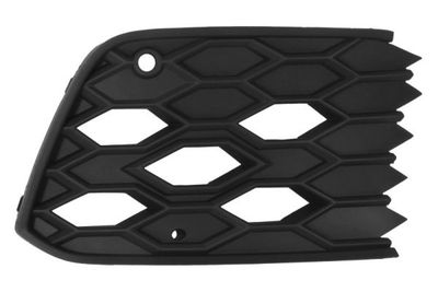 Voorbumper afdekking Voor Rechts (met parkeersensor gaten, plastic, zwart, GTI) past: VW GOLF VIII 07.19-05.24