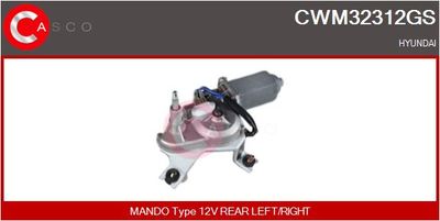 CASCO CWM32312GS Двигатель стеклоочистителя  для HYUNDAI H100 (Хендай Х100)