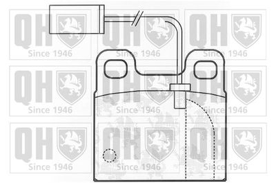 Комплект тормозных колодок, дисковый тормоз QUINTON HAZELL BP824 для ALFA ROMEO 75