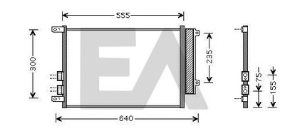 EACLIMA 30C03010 Радиатор кондиционера  для ALFA ROMEO 156 (Альфа-ромео 156)