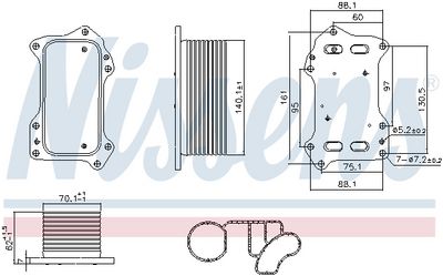 RADIATOR ULEI ULEI MOTOR NISSENS 91446 5