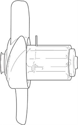 MAGNETI MARELLI 069422224010 Вентилятор системы охлаждения двигателя для VW PASSAT