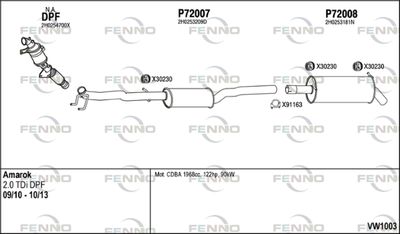 Układ wydechowy FENNO VW1003