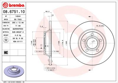 Brake Disc 08.6751.10