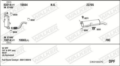 Изпускателна система WALKER CIK018337C