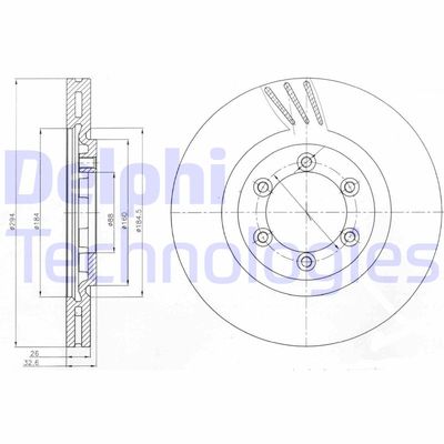 Bromsskiva DELPHI BG4112