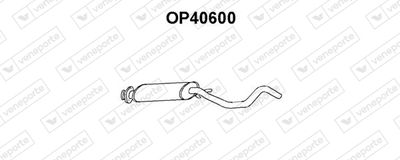 Предглушитель выхлопных газов VENEPORTE OP40600 для OPEL ASCONA