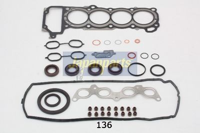 пълен комплект гарнитури, двигател JAPANPARTS KM-136