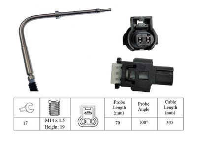 SENZOR TEMPERATURA GAZE EVACUARE LUCAS LGS7021