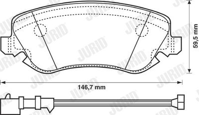 Brake Pad Set, disc brake 573116J