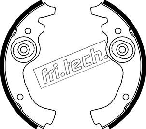 Комплект тормозных колодок fri.tech. 1034.038 для AUTOBIANCHI BIANCHINA