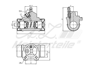 спирачно цилиндърче на колелото A.Z. Meisterteile AZMT-44-111-1137