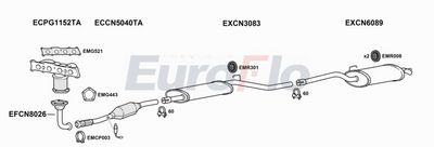 Układ wydechowy EUROFLO PG807206004A00