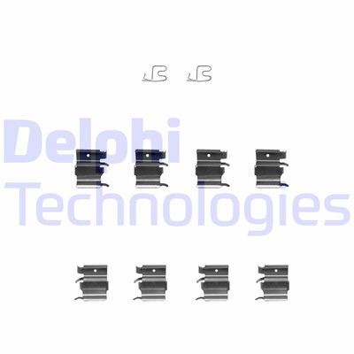 Комплектующие, колодки дискового тормоза DELPHI LX0366 для MAZDA RX-8