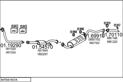 SISTEM DE ESAPAMENT MTS MITS61957A003387