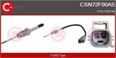 SENZOR TEMPERATURA GAZE EVACUARE