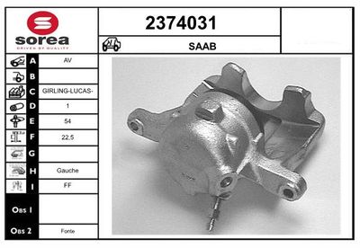 BREMSSATTEL EAI 2374030