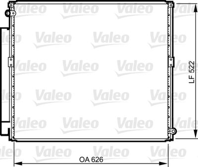 VALEO 814203 Радиатор кондиционера  для TOYOTA LAND CRUISER PRADO (Тойота Ланд круисер прадо)