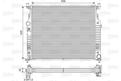 Радиатор, охлаждение двигателя VALEO 701569 для MERCEDES-BENZ GL-CLASS