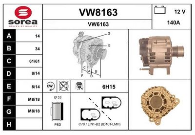 GENERATOR SNRA VW8163