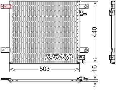 DENSO Kondensator, Klimaanlage