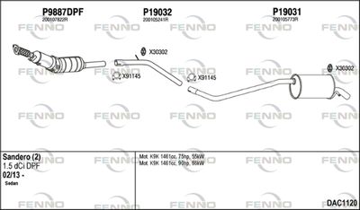 Układ wydechowy FENNO DAC1120