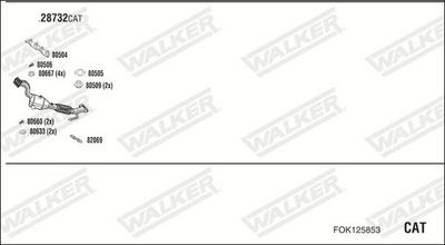 SISTEM DE ESAPAMENT WALKER FOK125853