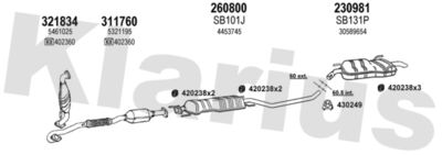 Układ wydechowy KLARIUS 750194E