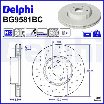спирачен диск DELPHI