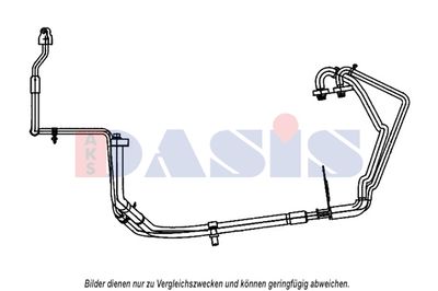 Трубопровод высокого / низкого давления, кондиционер AKS DASIS 885817N для FORD TRANSIT