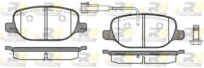 Комплект тормозных колодок, дисковый тормоз ROADHOUSE 2878.02 для ALFA ROMEO 4C