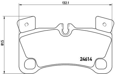 Комплект тормозных колодок, дисковый тормоз BREMBO P 85 103 для PORSCHE CAYENNE