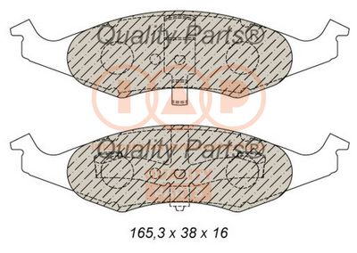 Комплект тормозных колодок, дисковый тормоз IAP QUALITY PARTS 704-02030 для CHRYSLER NEON