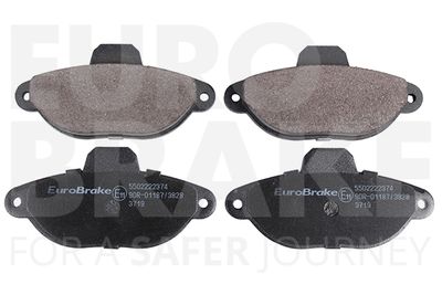 Комплект тормозных колодок, дисковый тормоз EUROBRAKE 5502222374 для FIAT PANDA