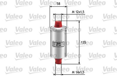 Топливный фильтр VALEO 587200 для PEUGEOT 504