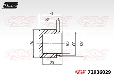Поршень, корпус скобы тормоза MAXTECH 72936029 для MAZDA RX-7