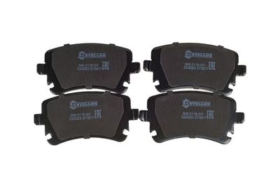 комплект спирачно феродо, дискови спирачки STELLOX 908 011B-SX