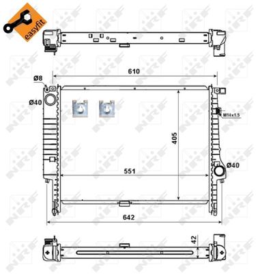 RADIATOR RACIRE MOTOR NRF 58117 3