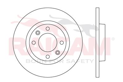 RAICAM RD01572 Тормозные диски для OPEL (Опель Моkkа)