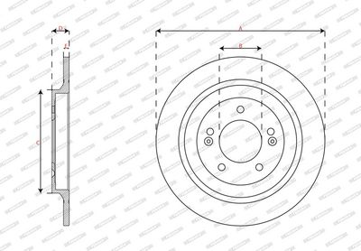BREMSSCHEIBE FERODO DDF2787C 2